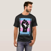 第1トランスジェンダー国旗のトランスプライド Tシャツ (正面フル)