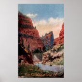 第1トンネルヴィンテージ鉄道ポスター ポスター (正面)