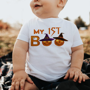 第1ハロウィーンイラストレーションベビーTシャツ ベビーTシャツ