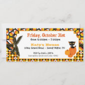 第1ハロウィーン誕生日招待状カード 招待状 (裏面)