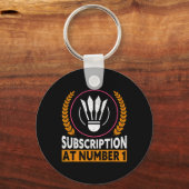 第1バドミントンおもしろい1号の定期購読 キーホルダー (正面)