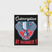 第1バドミントンおもしろい2号の定期購読 カード (黄色い花)