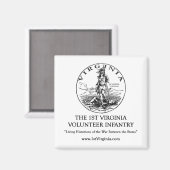 第1バージニア歩兵 マグネット (正面/裏面)