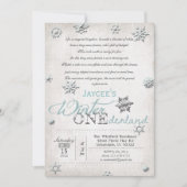 第1バースデーウィンターオネダーランド招待状 招待状 (正面)