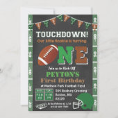 第1バースデーサッカーパーティーシャルボード招待状 招待状 (正面)