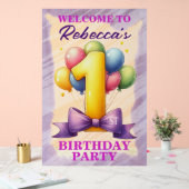 第1バースデーバルーンテーマ アクリルサイン (ウェディング)