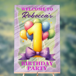 第1バースデーバルーンテーマ アクリルサイン