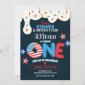 第1バースデーパーティー7月招待状4日 招待状 (正面)