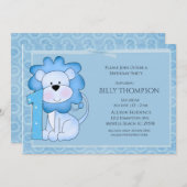 第1バースデーライオンパーティの招待状 招待状 (正面/裏面)