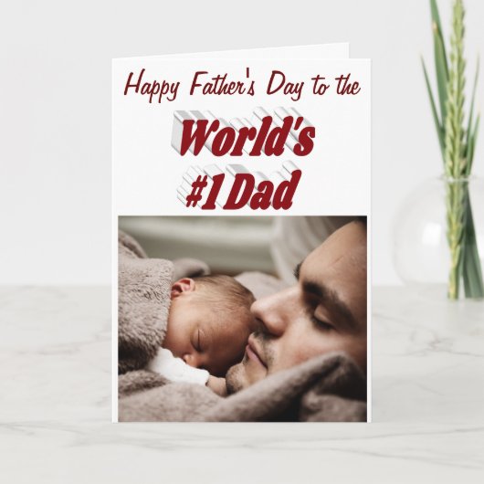 第1パパファーザーズ日フォトブルゴーニュのカード カード (正面)