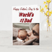 第1パパファーザーズ日フォトブルゴーニュのカード カード (黄色い花)