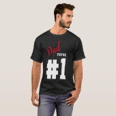 第1パパ父の日黒番 Tシャツ (正面フル)