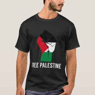 第1パレスチナ国旗に抵抗 – 自由パレスチナ Tシャツ
