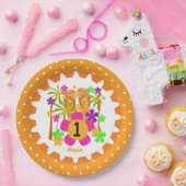 第1パーソナライズされたハッピーバースデー紙プレート ペーパープレート (パーティー)