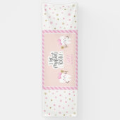 第1パーソナライズされた歯のバ得ナー赤ちゃん 横断幕 (縦)