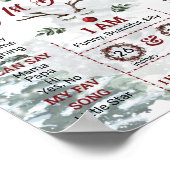 第1パーソナライズされた誕生日冬季版 ポスター (角)