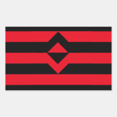 第1プライド国旗 長方形シール (正面)