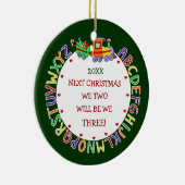 第1ベビークリスマスプレゼントオーナメント セラミックオーナメント (右)