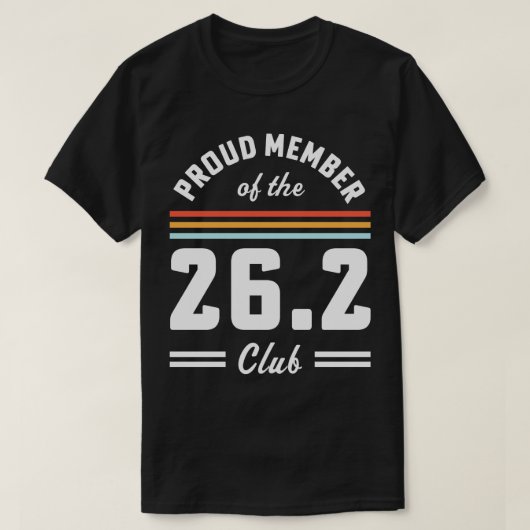 第1マラソン262クラブマラソンレトロランナー Tシャツ (デザイン正面)