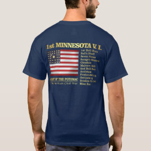 第1ミネソタの有志の歩兵(BH) Tシャツ