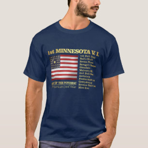 第1ミネソタの有志の歩兵(BH) Tシャツ