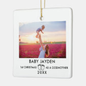 第1モダン回クリスマスの様子Godmother写真 セラミックオーナメント (左)