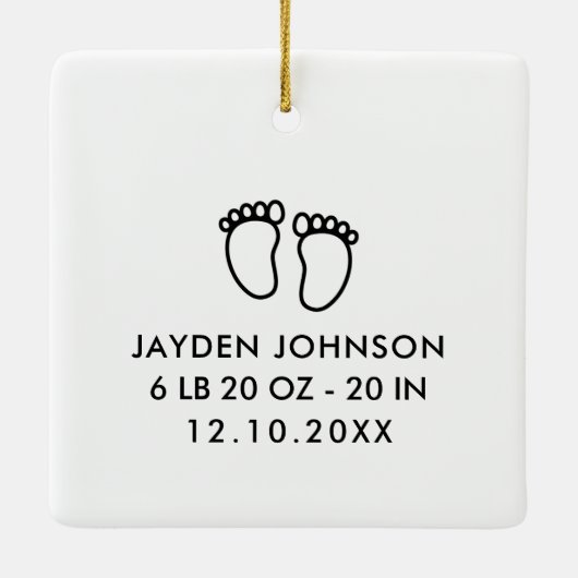 第1モダン回クリスマスの様子Godmother写真 セラミックオーナメント (裏面)