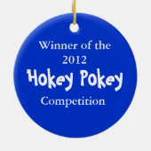 第1リボンの円形浮彫りを置いて下さい セラミックオーナメント (裏面)