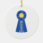 第1リボンを置いて下さい セラミックオーナメント (正面)