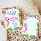 第1ルアウ（ハワイ式宴会）誕生日熱帯夏招待状 招待状