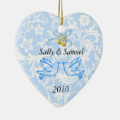 第1一緒のクリスマスのクリスマスのオーナメントのテンプレート セラミックオーナメント (右)