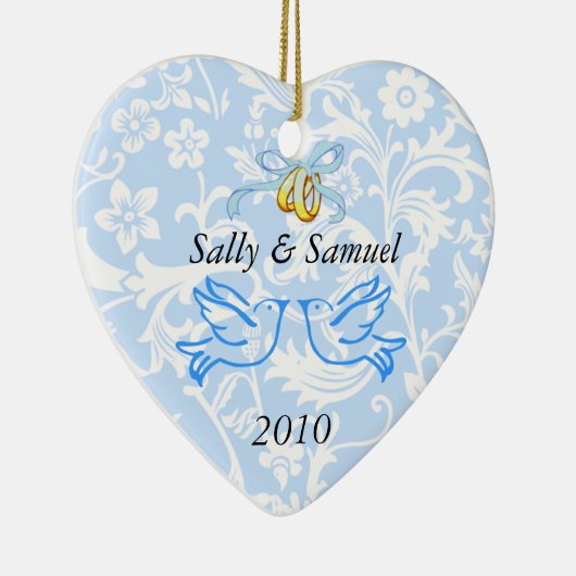 第1一緒のクリスマスのクリスマスのオーナメントのテンプレート セラミックオーナメント (右)