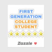 第1世代の大学生 – 誇りを持った シール (シート)