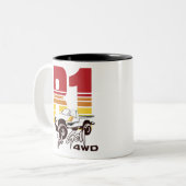 第1世代1981トヨタ4WDトラック ツートーンマグカップ (正面左)