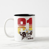 第1世代1981トヨタ4WDトラック ツートーンマグカップ (左)