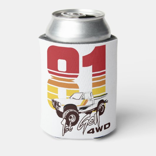 第1世代1981トヨタ4WDトラック 缶クーラー (缶裏面)