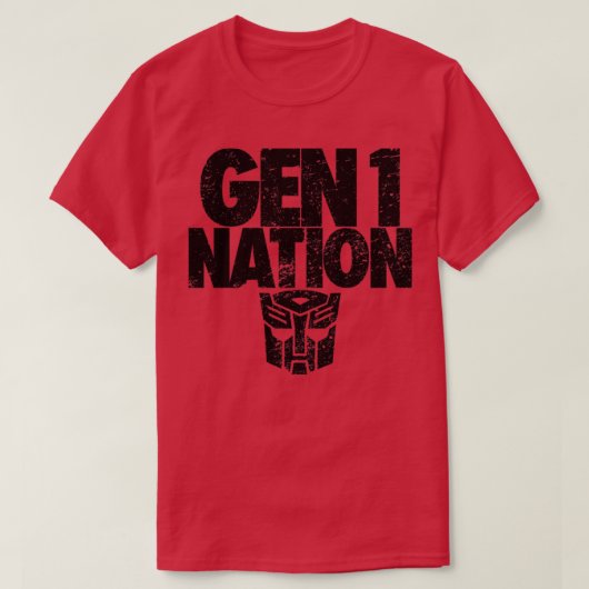 第1世代NATIONオートボット Tシャツ (デザイン正面)