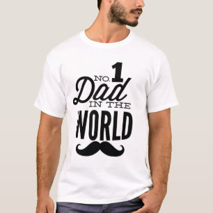 第1世界の髭のTシャツのパパ Tシャツ