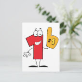 第1位の漫画のキャラクター ポストカード (スタンド正面)