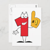 第1位の漫画のキャラクター ポストカード (正面/裏面)