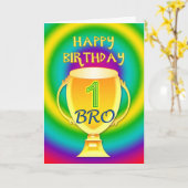 第1兄弟のためのバースデー・カード カード (黄色い花)