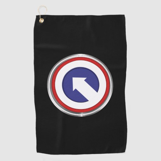 第1協力隊サポートコマンドカスタムパッチ ゴルフタオル (正面)