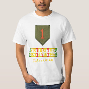 第1南ベトナムのワイシャツのInf Div大学 Tシャツ