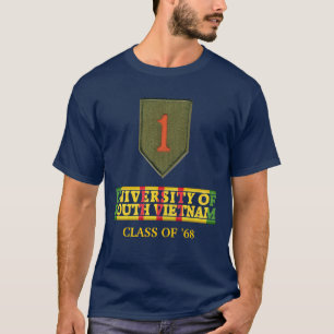 第1南ベトナムのワイシャツのInf Div大学 Tシャツ