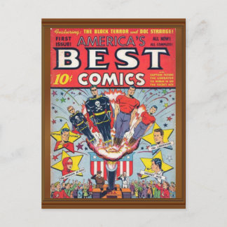 第1号アメリカの最高の漫画表紙 ポストカード