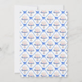 第1名門私立校風の誕生日チノワセリーラッフルケーキ弓 招待状 (裏面)