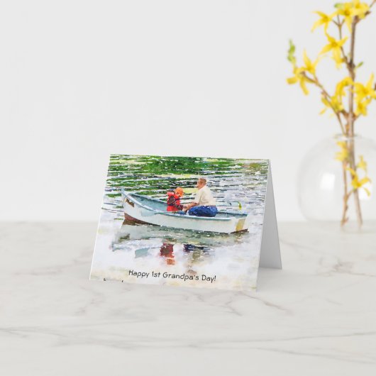 第1回おじいちゃんの日お父さんの日あいさつカード カード (黄色い花)