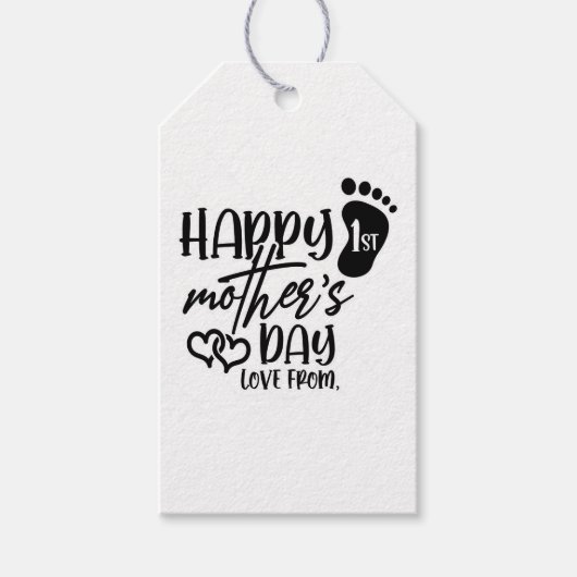 第1回おめでとうございます ギフトタグ (正面)