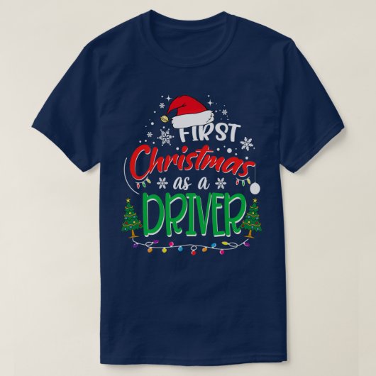 第1回おもしろいクリスマスGiの初めてのクリスマス Tシャツ (デザイン正面)