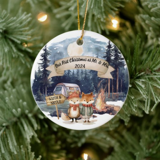 第1回かわいいクリスマス新婚キープサケオーナメント セラミックオーナメント (ツリー)